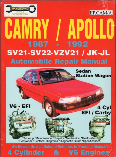 Toyota Camry Holden Apollo 4 cyl V6 1987-1992   
