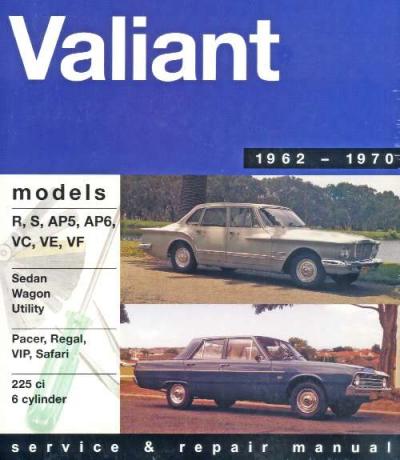 Chrysler Valiant R S AP5 AP6 VC VE VF 6 cyl 1962 1970   