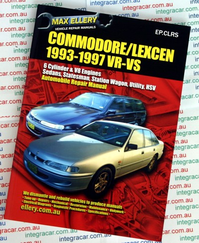 Holden Commodore VR VS Lexcen repair manual 1993 - 1997 - Ellery - NEW