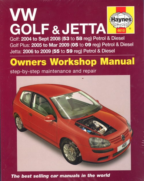 VW Golf Jetta Petrol Diesel 2004-2009 Haynes Service Repair Manual   