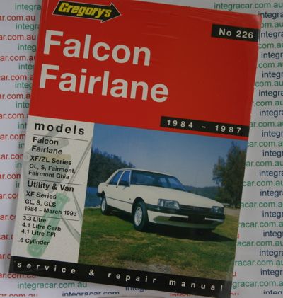 Ford Falcon Fairlane XF ZL repair manual 1984-1987