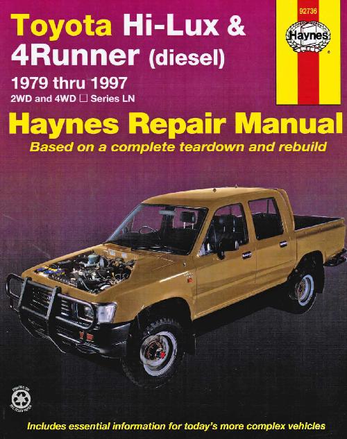 Toyota Hi Lux 4Runner Diesel 1979-1997 Haynes Service ...