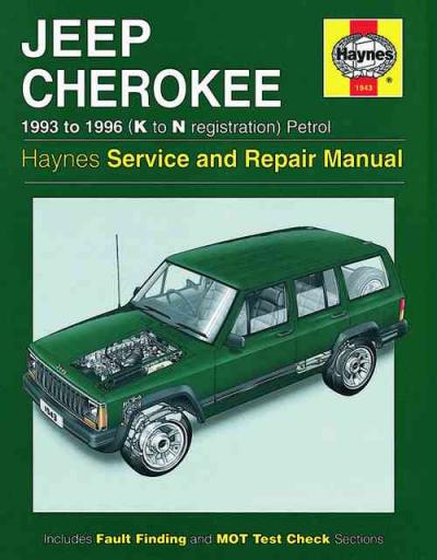 Jeep Cherokee Petrol 1993-1996 Haynes Service Repair Manual  USED