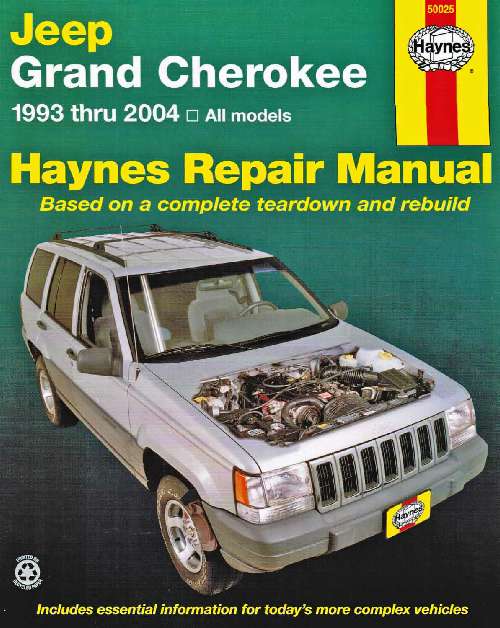Jeep Grand Cherokee Haynes Service Repair Manual  1993-2004 