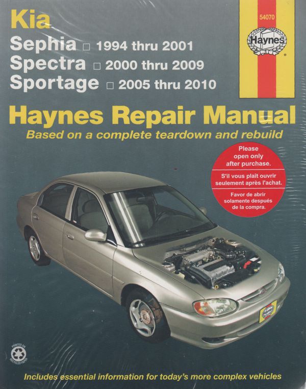 Kia Sephia Spectra 1994 2009 Haynes Repair Manual - sagin ...