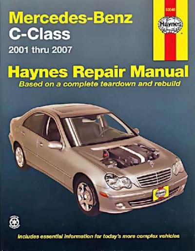 Mercedes Benz C Class W203 2001 2007 Haynes Service Repair ...