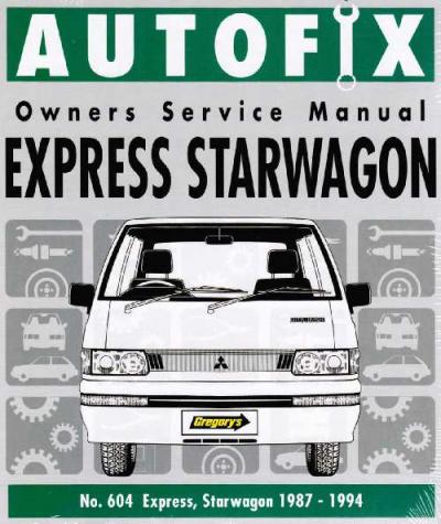 Mitsubishi Express Starwagon 1987 1994 Autofix Service Repair Manual  USED