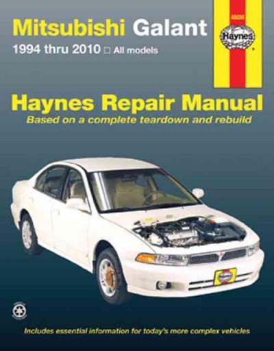 Mitsubishi Galant 1994 2010 Haynes Service Repair Manual   