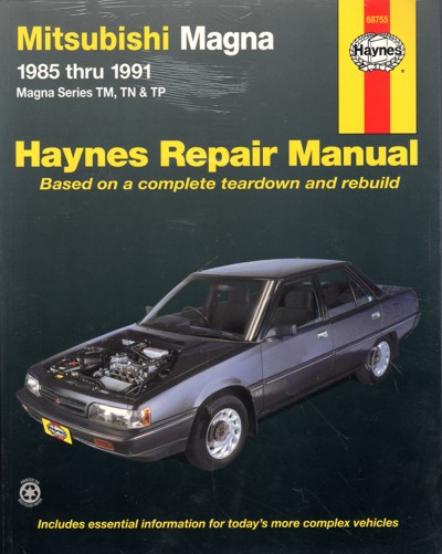 Mitsubishi Magna TM TN TP 1985 1991 Haynes Service Repair Manual     