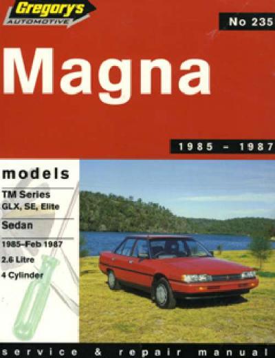 Mitsubishi Magna TM 4 1985 1987 Gregorys Service Repair Manual   