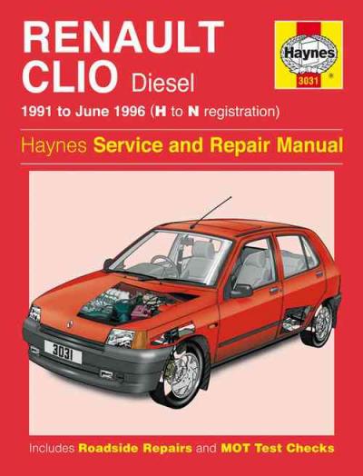 Renault Clio Diesel 1991-1996 Haynes Service Repair Manual  USED