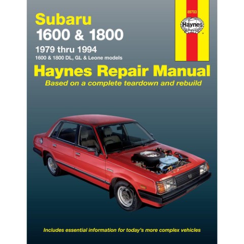 Subaru 1600 1800 1979 1994 Haynes Service Repair Manual   
