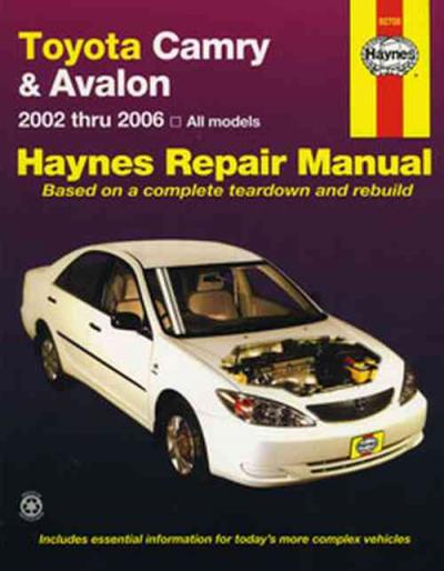 2006 Toyota avalon owners manual