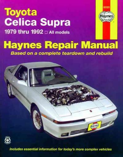 Toyota Celica Supra 1979-1992 Haynes Service Repair Manual   