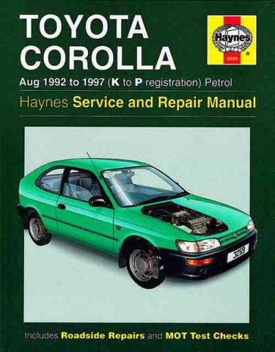 Corolla Manual Service Toyota