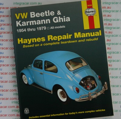 VW VOLKSWAGEN BEETLE SERVICE MANUAL REPAIR 1954-1979 ...