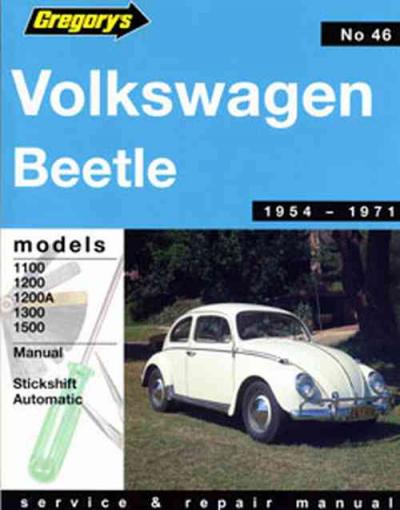 Volkswage VW Beetle 1100 1500 1954-1971 Gregorys Service Repair Manual 
