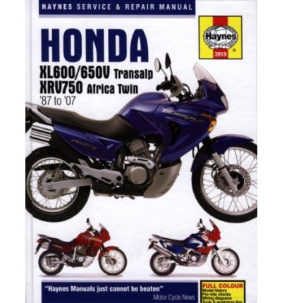 Honda XL600/650V Transalp and XRV750 Africa Twin Service and Repair Manual