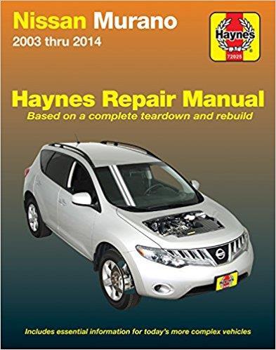Nissan Murano Service and Repair Manual 2003-2014