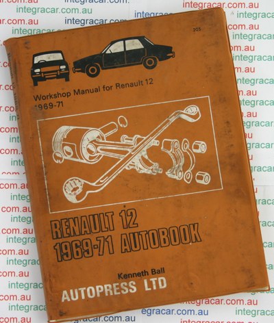 Renault 12 repair manual 1969-1971