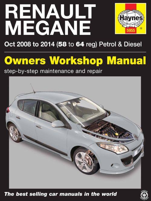 Renault Megane Petrol Diesel 2008 - 2014  Haynes Service Repair Manual  