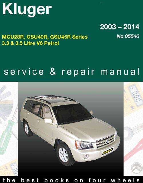 Toyota Kluger 2003-2014 Workshop manual   