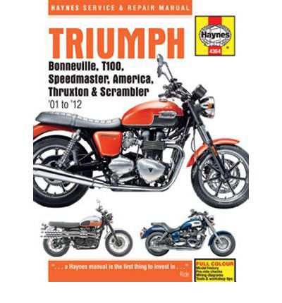 Triumph Bonneville, T100, Speedmaster, America Service and Repair Manual