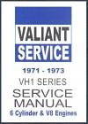 Chrysler Valiant 1971  1973 VH Service Repair Manual  