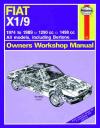 Fiat X1 9 1974-1989 Haynes Service Repair Manual   