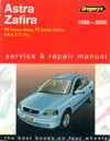 Holden Astra Zafira TS TT 1998 2005 Gregorys Service Repair Manual 