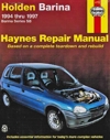 Holden Barina SB Series 1994-1997 Haynes Service Repair Manual     