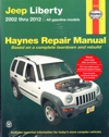 Jeep Cherokee (Liberty) 2002-2012 Haynes Service Repair Manual  USED