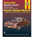 Chevrolet Monte Carlo 1970-88 V6 and V8 Owner's Workshop Manual