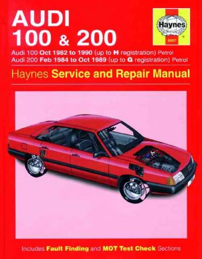 Audi 100 200 1982-1990 Haynes Service Repair Manual   USED