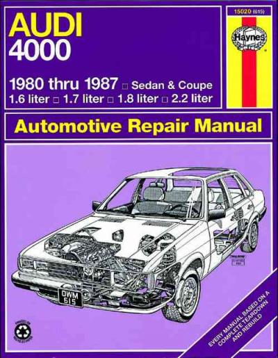 Audi 4000 1980-1987 Haynes Service Repair Manual USED