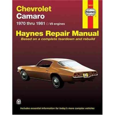 Chevrolet Camaro Z28 1970 1981 Haynes Service Repair Manual    