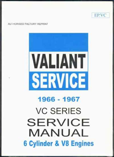 Chrysler Valiant VC Series 1966 1967 Service Manual   