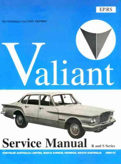 Chrysler Valiant VR VS 1961 1963 Repair Manual   