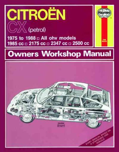 Citroen CX 1975-1988 Haynes Service Repair Manual   USED