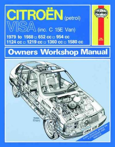 Citroen Visa Petrol 1979-1988 Haynes Service Repair Manual USED