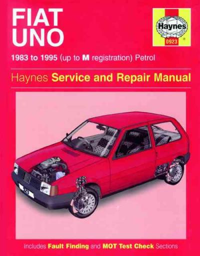Fiat Uno Petrol 1983-1995 Haynes Service Repair Manual   USED