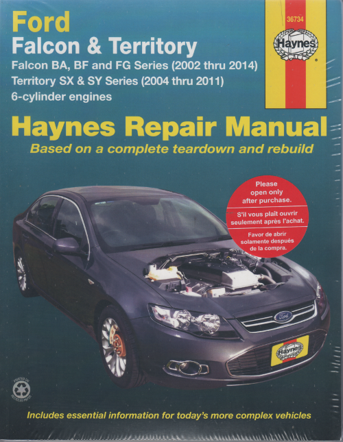 Ford Falcon BA BF FG Territory SX SY 2002-2014 - sagin ...