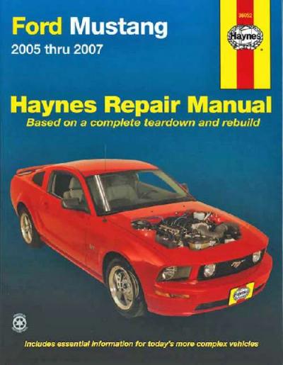 2007 Ford mustang repair manual #5