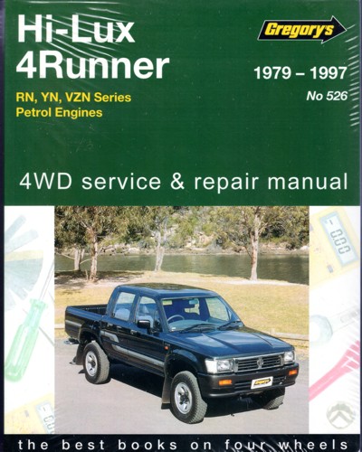 Toyota Hi Lux 4WD 4Runner Petrol 1979 1997 Gregorys Service Repair Manual   