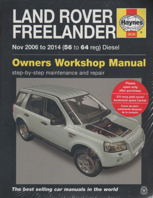 Land Rover Freelander Diesel 2006-2014 Haynes Service Repair Manual   