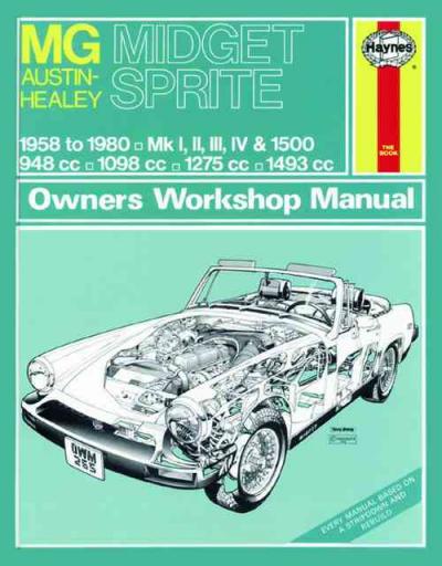 Mg Midget Austin Healey Sprite 1958 1980 Haynes Service