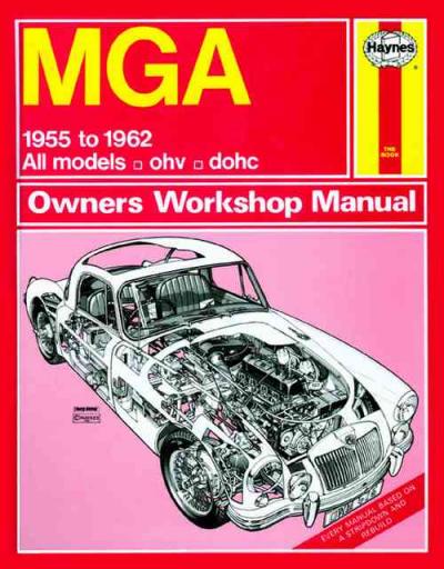 MGA 1955-1962 Haynes Service Repair Manual  USED