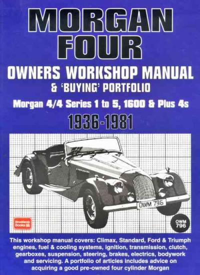 Morgan Four Workshop Manual Buying Portfolio   Brooklands Books Ltd UK 