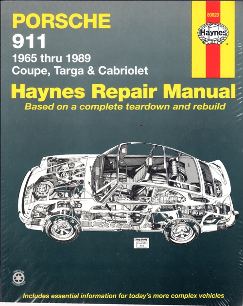 Porsche 911 Coupe Targa Cabriolet 1965 1989 Haynes Service Repair Manual    