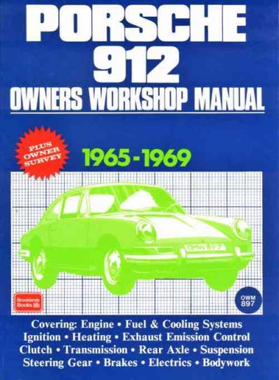 Porsche 912 1965 1969 Service Repair Manual   Brooklands Books Ltd UK 